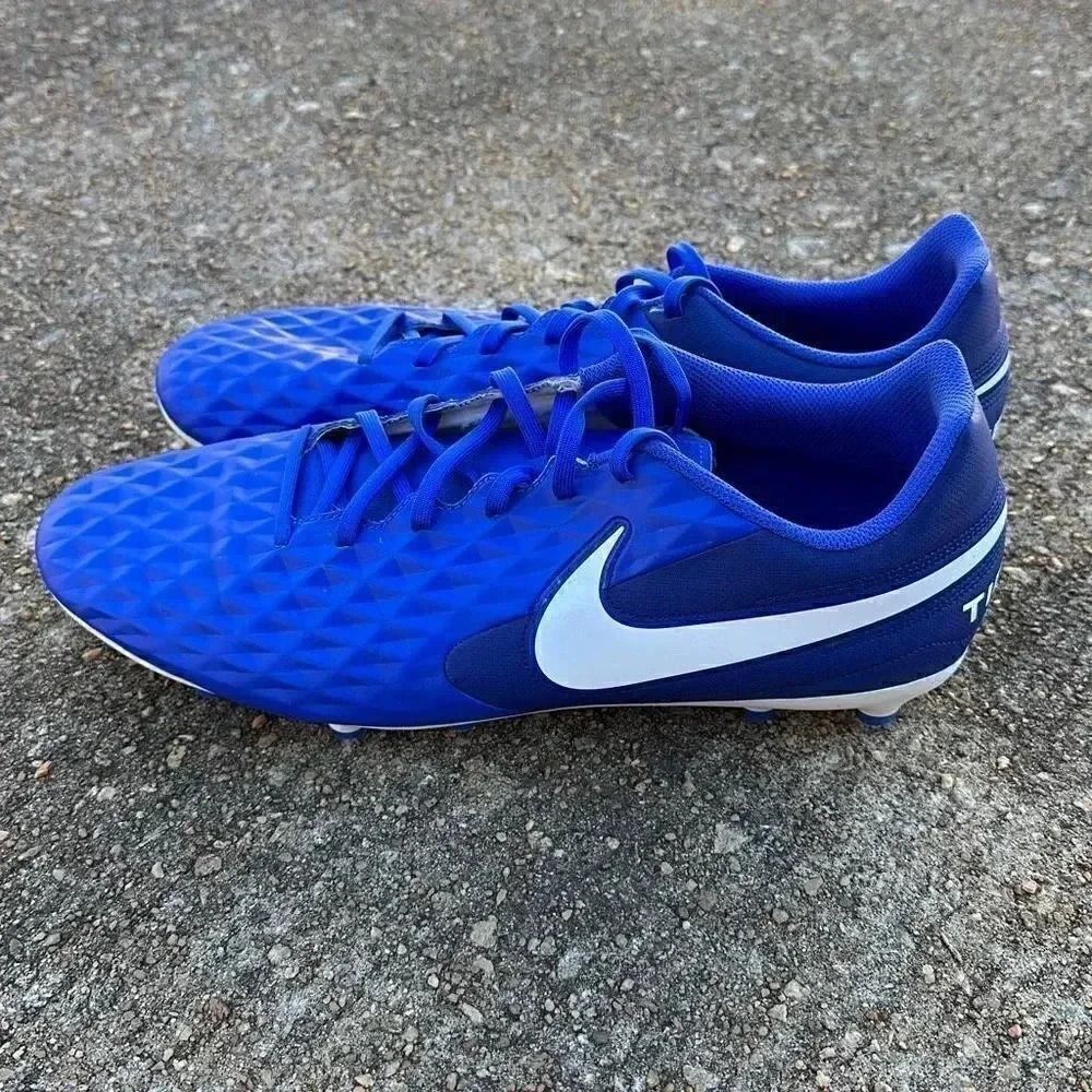 Nike Tiempo Legend 8 Club FG Hyper Royal Blue/White Men’s Sz 13 - Picture 5 of 11